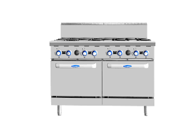 COOK RITE 4 BURNER WITH OVEN AT80G8B-O