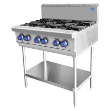 COOK RITE 6 BURNER COOK TOP AT80G6B-F