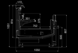 CARRIER Double Shelf Service Counter SCU Ivian Series