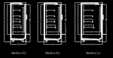 CARRIER GLASS DOOR FRIDGE E6C MenEco CA Series