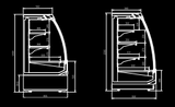 CARRIER Semi-vertical Glass Door Multi-deck   E6 SV SERIES