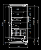 CARRIER GLASS DOOR Freezer E6 Velando QL