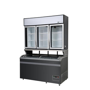 AUSTUNE COMBINED FRIDGE FREEZER AZMD-800