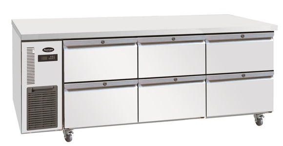 AUSTUNE UNDER COUNTER DRAW FRIDGE CUR180-2D-6