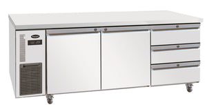 AUSTUNE UNDER COUNTER DRAW FRIDGE CUR180-3D-3