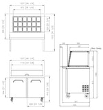 FRESH PREP TABLE FMU-48GC