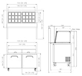 FRESH PREP TABLE FMU-60GC