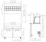 FRESH PREP TABLE FSU-60GC