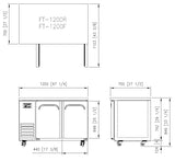 FRESH UNDER COUNTER FREEZER FT-1200F