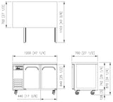 FRESH UNDER COUNTER FRIDGE FT-1200R