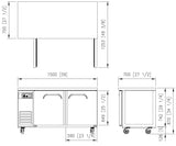 FRESH DUEL TEMP UNDER COUNTER  FT-1500RF