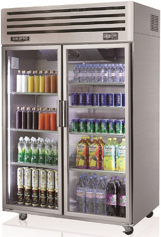 SKIPIO GLASS DOOR DISPLAY FRIDGE SRT45-2G